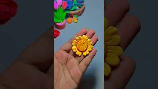 ৫ সেকেন্ডে সুপার ক্লে দিয়ে ফুল বানানো diy howtomakeclaykitchenset craft pottery diy clayart [upl. by Pain]