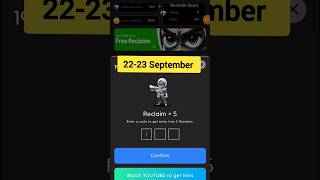 Holdcoin reclaim code  Today 22 September hold coin claim code get 5 reclaims [upl. by Otrebireh]