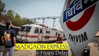 🚂 MADGAON EXPRESS 11100  6 Hours Delay  THIVIM TO MUMBAI IN HA1 COACH  HASHTAG LAVESH VLOGS [upl. by Margery]