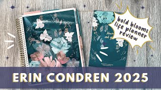 Erin Condren 2024 2025 Life Planner  Bold Blooms Review and Walk Through [upl. by Ahseiyk380]