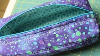 Zippered Box Pouch Tutorial How to install a zipper [upl. by Glaudia]