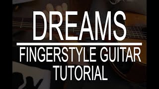 Dreams The Cranberries fingerstyle guitar instrumental tutorial [upl. by Pomcroy]