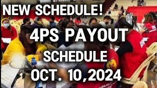 ✅NEW 4PS PAYROLL SCHEDULE BUKAS NA OCT 10 2024 [upl. by Rothberg]