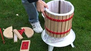 How to make Apple Juice using a Fruit Press and Crusher [upl. by Klemm]