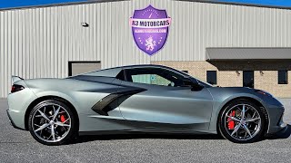 2022 CORVETTE 3LT Z51 CONVERTIBLE HTC HYPERSONIC GRAY BLACK AND RED SEATS FOR SALE R3MOTORCARSCOM [upl. by Amla]