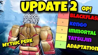 AOT Revolution UPDATE 2 All New PERK Tier List [upl. by Nisior808]