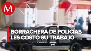 Policías en estado de ebriedad fueron cesados por chocar una patrulla [upl. by Oicneserc643]