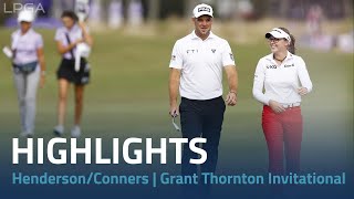 Brooke Henderson amp Corey Conners Highlights  2023 Grant Thornton Invitational Rd 3 [upl. by Barra994]