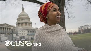 Rep Ilhan Omar of Minnesota makes history says US quotcould do betterquot [upl. by Atsirtal]