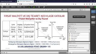 Neoklasik Dış Ticaret Teorisi Fırsat Maliyeti İle Analiz [upl. by Budd]