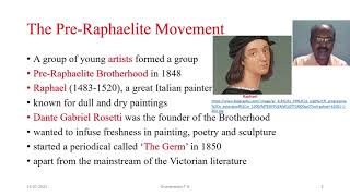 Characteristics of Pre Raphaelite Movement [upl. by Aiotal]