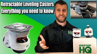 Retractable Leveling Casters  Full Tutorial Video [upl. by Ellerahc982]