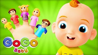 🤚 Baby Finger Song Daddy Finger Song  GoGo Baby  Nursery Rhymes amp Kids Songs [upl. by Helfand]