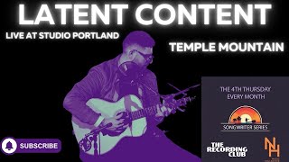 Latent Content  Temple Mountain Live At The Studio Portland [upl. by Joappa661]