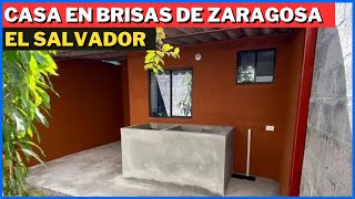 SE VENDE BONITA CASA DE PASAJE EN BRISAS DE ZARAGOZA EN LA LIBERTAD EL SALVADOR [upl. by Nrojb]