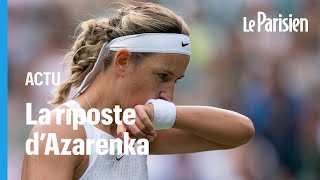 La tenniswoman Azarenka se défend après ne pas avoir serré la main de son adversaire à Wimbledon [upl. by Tulley152]