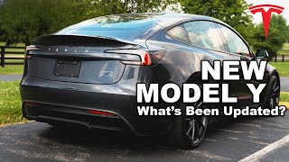 New 2024 Tesla Model Y Review Refresh With Ambient Lightning New Dashboard And More [upl. by Alyahs]