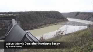 Mount Morris Dam after Sandy [upl. by Nothsa]