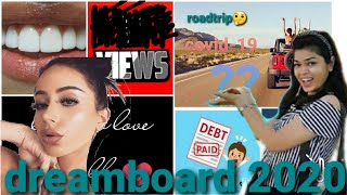 Amber scholl inspired DIY dream board l thecuriousgirl  vision board 2020 [upl. by Hammad]