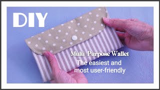 💎DIY MultiPurpose Wallet Passport Holder and Storage Bag  Your AllinOne Travel Companion [upl. by Filipe327]