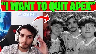 Dezignful Has a Breakdown On Stream amp Opens Up emotional❗ Apex Legends [upl. by Orin]