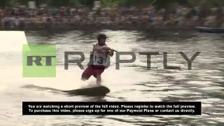 Russia Wakeboarding winner glides into prestigious German finale [upl. by Junia]