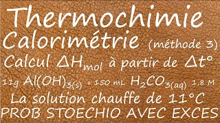 Prob Stoechio de neutralisation  calorimétrie [upl. by Hayman]