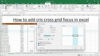 How to add criss cross grid focus in excel  How to use kutools in excel [upl. by Sokim]