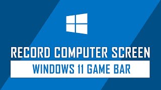 How to Record Video on Windows 11 without Third Party App  Windows Tips  GameBar [upl. by Farrica409]