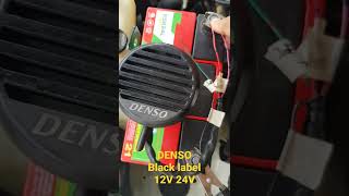 Denso Back horn 12V 24V black label sound check [upl. by Faustina]