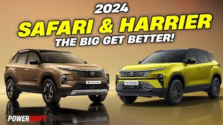 The 2024 Tata Safari amp Harrier have landed  Launch Alert  PowerDrift [upl. by Hadleigh143]