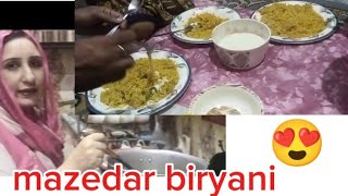 aj Bnai mazedar biryani 😍 biryani recipe bhatti sahab faimly [upl. by Durgy642]