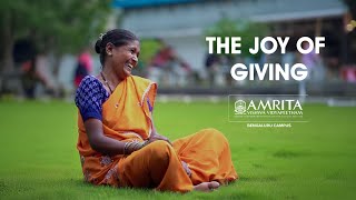 Joy of giving  Amrita Bengaluru campus [upl. by Yci]