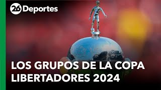 ⚽ Así quedaron los grupos de la COPA LIBERTADORES 2024 luego del sorteo en CONMEBOL [upl. by Nirek]