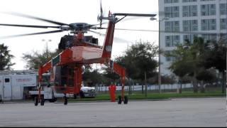 Its HoverTime Skycrane landing at Orlando Convention Center HELIEXPO 2011 3211 [upl. by Alomeda111]