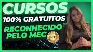 CURSOS ONLINE GRATUITOS COM CERTIFICADO GRÁTIS RECONHECIDO PELO MECMELHORES SITES DE CURSOS GRATIS [upl. by Erroll]