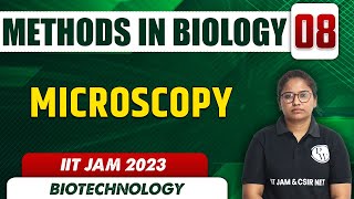 Microscopy  Methods in Biology 08  Biotechnology  IIT JAM 2023 [upl. by Onaicilef]