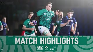 Match Highlights Ireland U20s Score 12 Tries In RecordBreaking Win [upl. by Vanni]