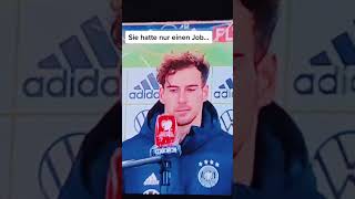 Leon Goretzka im Interview😂😂 shorts [upl. by Engenia287]