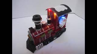 Pan Asian Creations Christmas Lighted Train Locomotive Engine [upl. by Ynad]