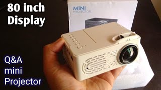 Best Mini Projector RD  814 Review QampA [upl. by Elegna]