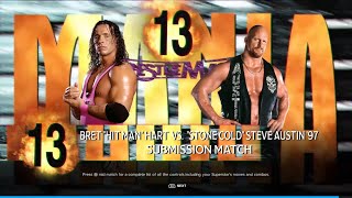 WWE 2K24 BRET HART VS STONE COLD [upl. by Doxia306]