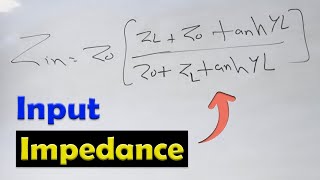 Input Impedance  إثبات القانون و شرح المعادلات [upl. by Euqinmod]