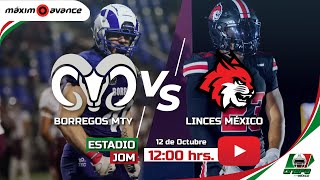 BORREGOS MONTERREY vs LINCES MEXICO  MAXIMO AVANCE EN VIVO [upl. by Ettezzil916]