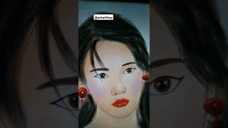 Digital portrait 🖤artwork shorts trendingshorts viralvideo digitalart digitaldrawing [upl. by Lorrimer]