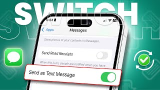 How to Switch iMessage to Text Message SMS on iPhone  Easy Messaging Guide [upl. by Stiles]