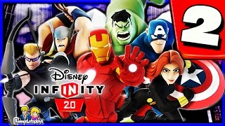 Disney Infinity 20 Walkthrough Part 2 Energy Crisis The Avengers Playset [upl. by Anelas]