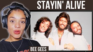 First Time Hearing Bee Gees  Stayin Alive Reaction  Rere Reacts [upl. by Gnehp]