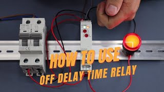 How to use a delay off time relay GRT8B1  Geya Electric [upl. by Henghold514]