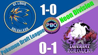 Pokémon Draft League  St Louis Solgaleos VS Detroit Zoroarks  S7 W2 Neon Div [upl. by Fatima]